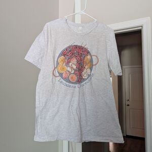Louisiana Charcuterie Graphic Tee - Light Heather Gray